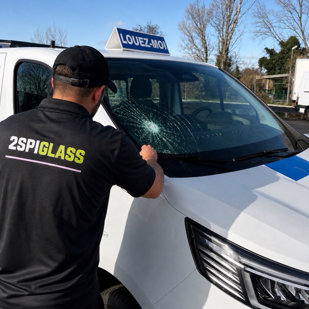 Intervention pare-brise à domicile à Martigues
